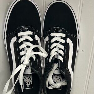 Vans Womens Ward Black Skateboarding Shoes Size 8.5